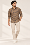 Men’s  Floral Print Casual Shirt