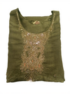 Sage Green Embroidered Kurta Pant Dupatta Set
