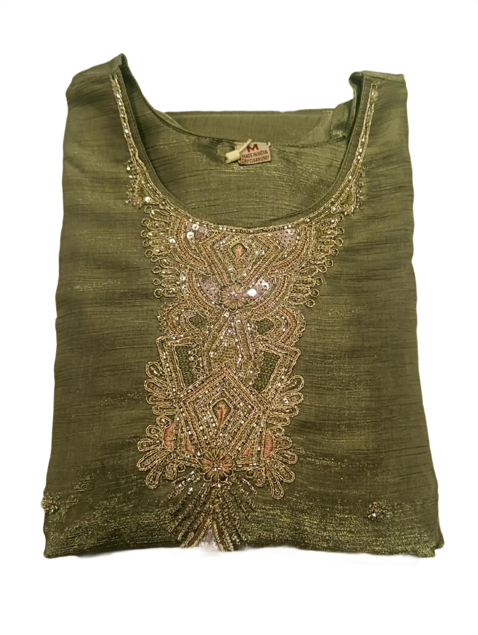 Sage Green Embroidered Kurta Pant Dupatta Set