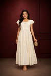 Light Yellow Tiered Maxi Dress