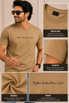 Rhythm Guides Music's Soul Graphic T-Shirt – Camel Brown | Premium Cotton Casual Wear