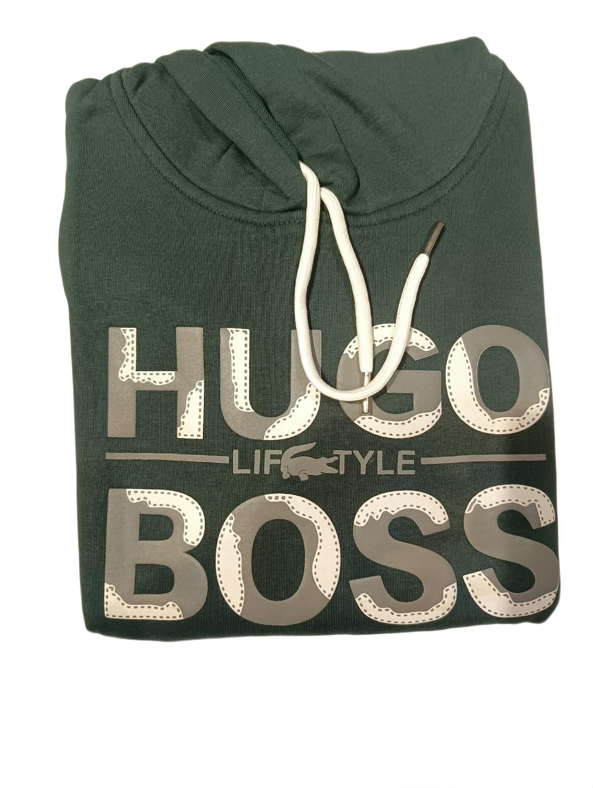 Men’s Forest Green Graphic Pullover Hoodie