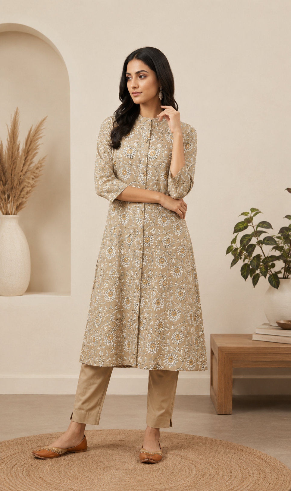 Women’s  Paisley Printed Straight Kurta