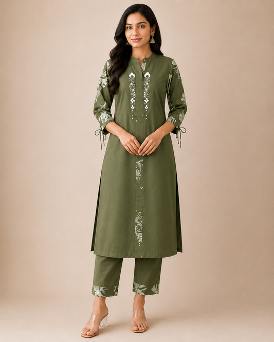 Women’s  Printed Kurta Pant Set