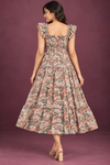 Abstract Print Tiered Maxi Dress