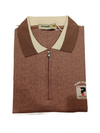 Pure Street Textured Zip Polo T-Shirt