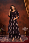 Wine Purple Printed  for Women | Elegant Ethnic Wear