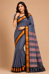 Elegant Saree with Rich Gold & Black Border