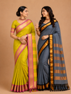 Elegant Saree with Rich Gold & Black Border