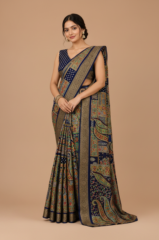 Women’s Designer Printed Saree Collection