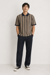 Men’s  Vertical Striped Polo T-Shirt
