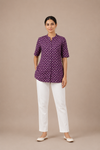 Women’s Emerald Printed Cotton Short Kurti Top