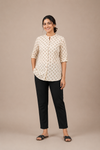 Women’s Emerald Printed Cotton Short Kurti Top