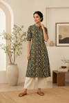 Women’s  Paisley Printed Straight Kurta