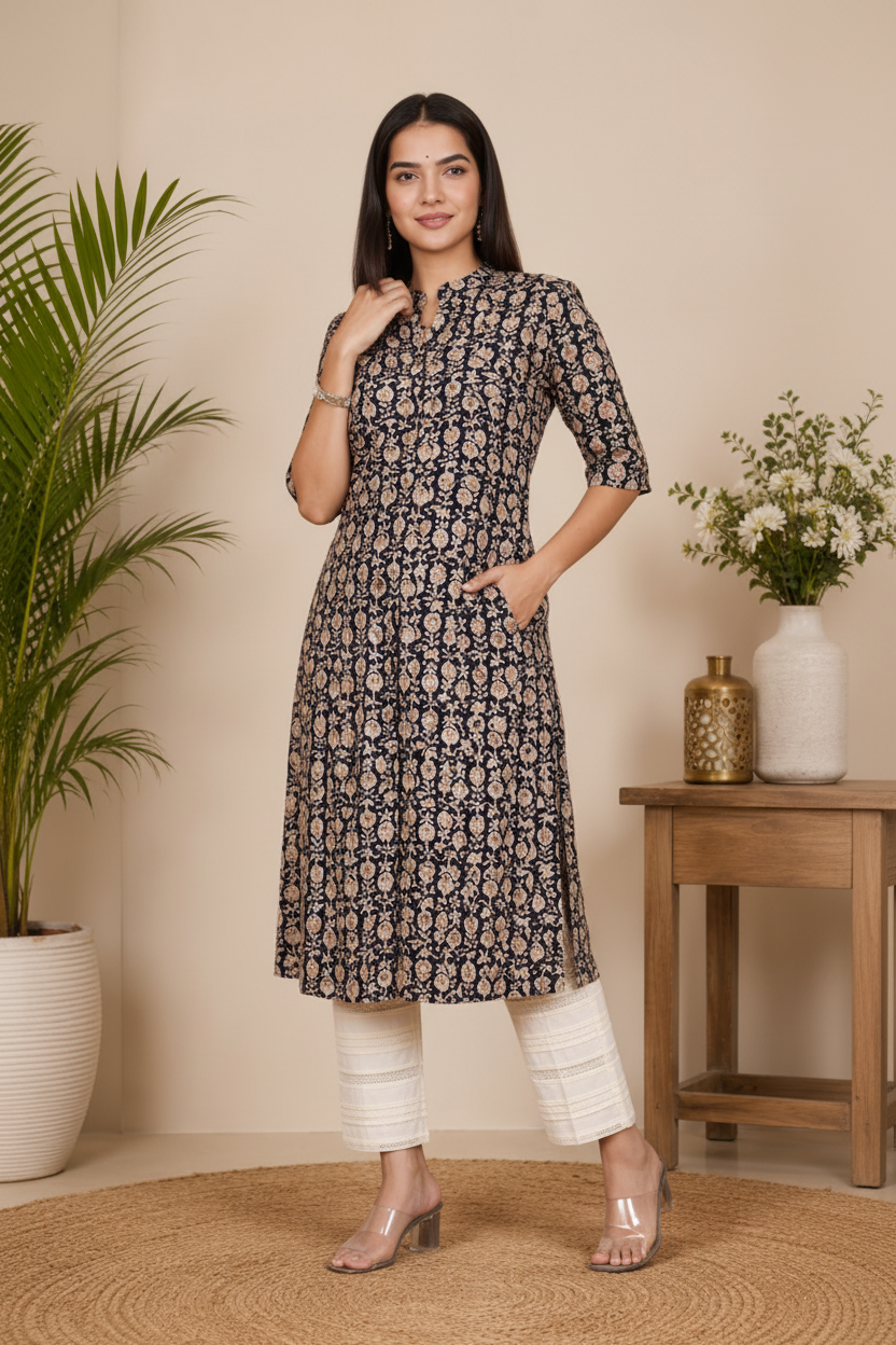 Women’ Printed A-Line Kurta