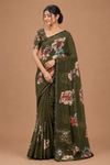 Elegant Floral Printed Saree