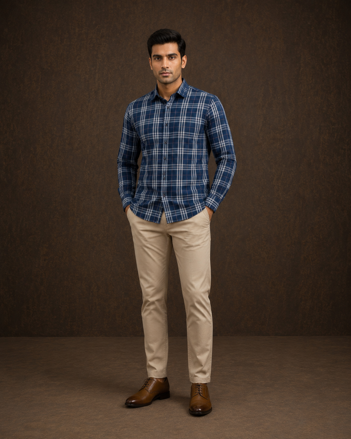 Men’s  Checked Casual Shirt