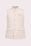 Off White Premium Nehru Jacket for Men | Classic Ethnic Waistcoat