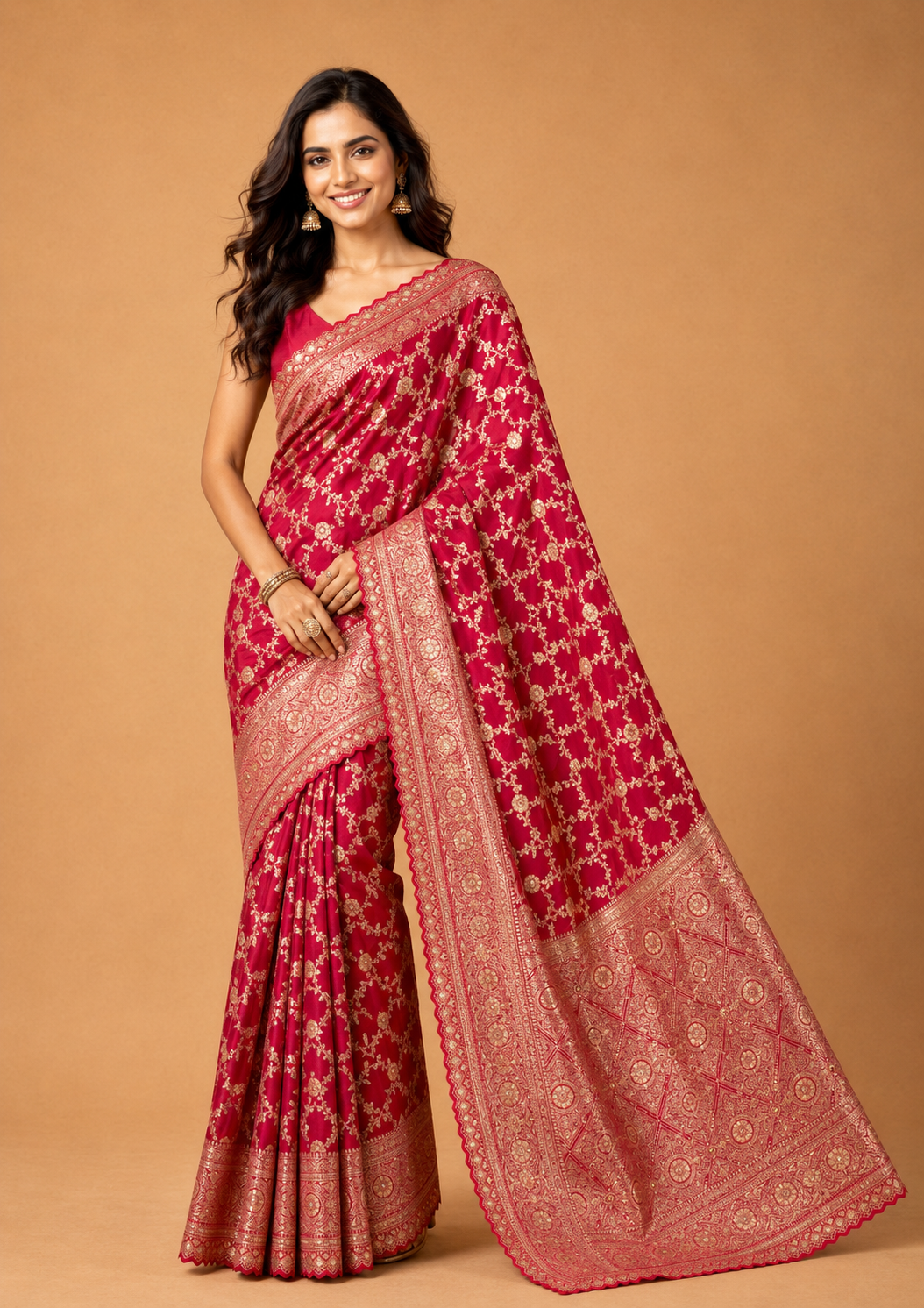Royal Teal  Saree with Rich Zari Weaving