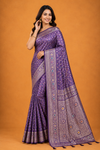 Royal  Saree with Intricate Silver Zari Weaving