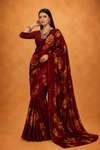 Women's  Floral Printed Saree