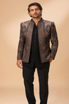 Heritage Print Indo-Western Jacket Set