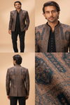 Heritage Print Indo-Western Jacket Set