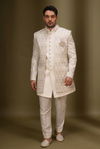 Ivory Diamond Embroidered Sherwani Set