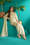 Pastel Green Embroidered Dupatta Set