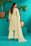 Pastel Green Embroidered Dupatta Set