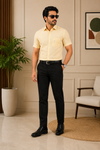 Men’s  Linen Blend Formal Shirt