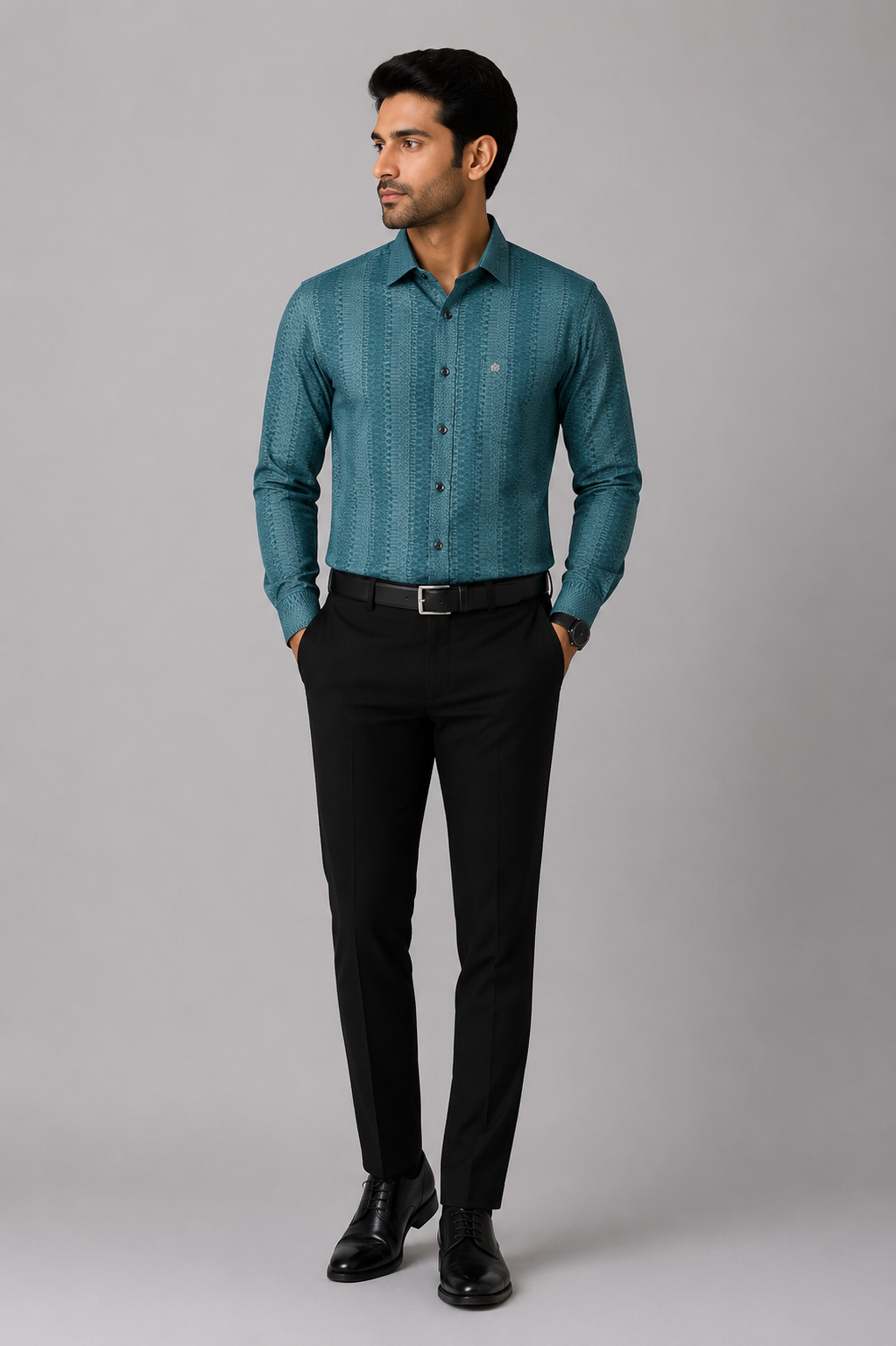 Men Textured Formal Shirt