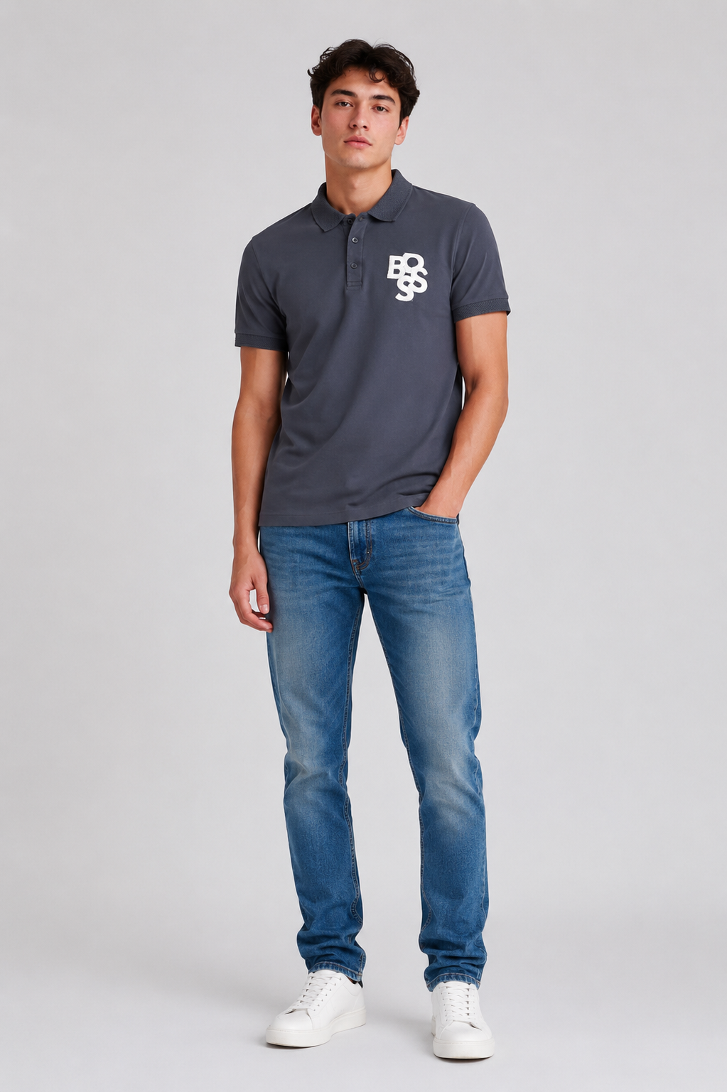 Men's Classic White Polo T-Shirt
