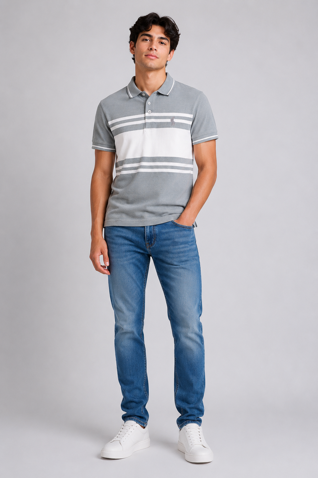 Men's  Colorblock Polo T-Shirt