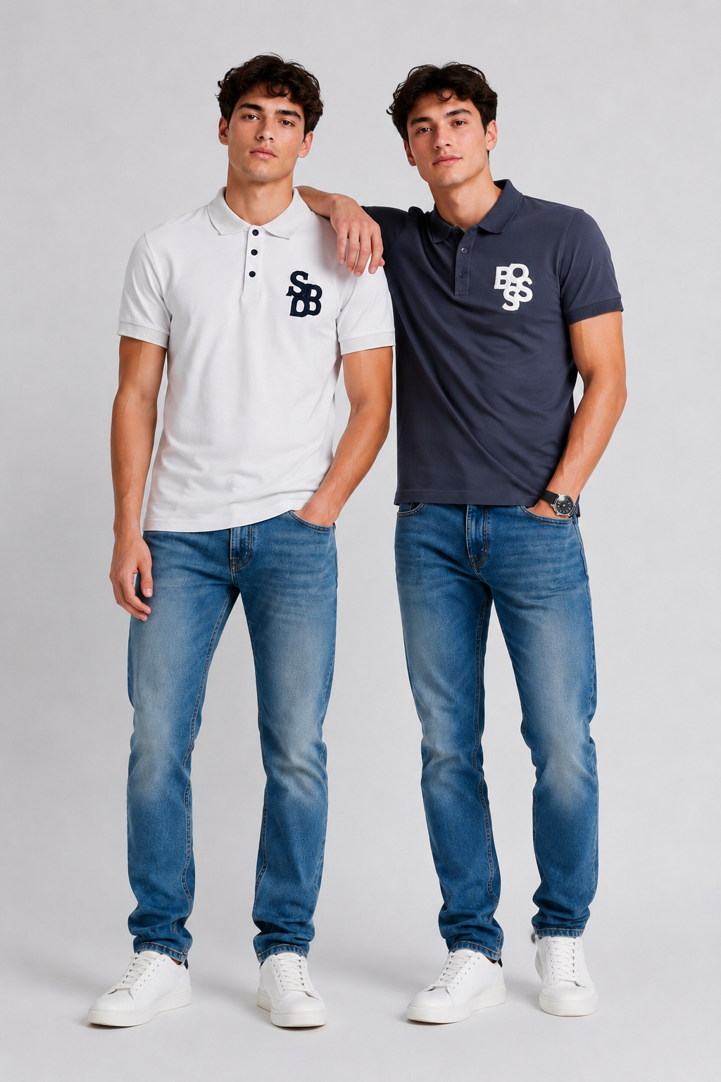 Men's Classic White Polo T-Shirt