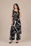 Women’s Multicolor Floral Printed Sleeveless Kurta Pant Co-Ord Set