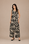 Women’s Multicolor Floral Printed Sleeveless Kurta Pant Co-Ord Set