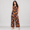 Women’s Multicolor Floral Printed Sleeveless Kurta Pant Co-Ord Set