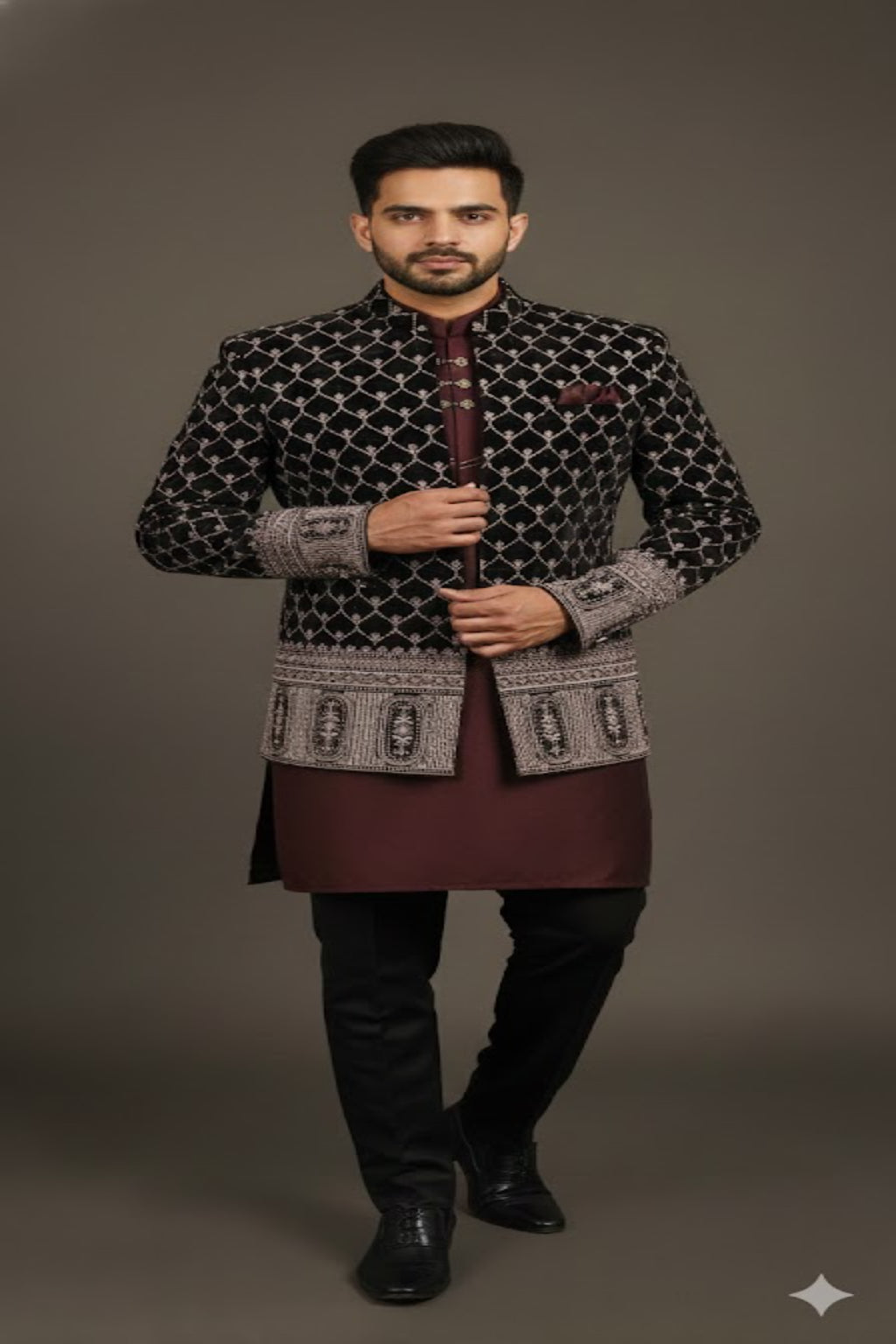 Royal Embroidered Bandhgala Coat