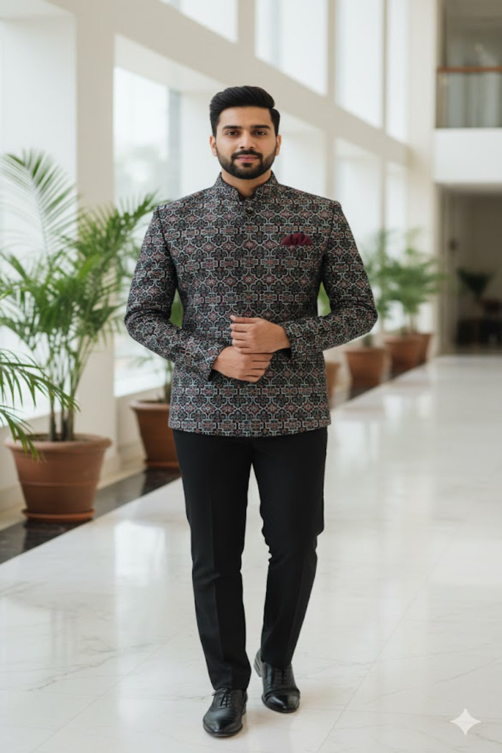 Elegant Embroidered Bandhgala