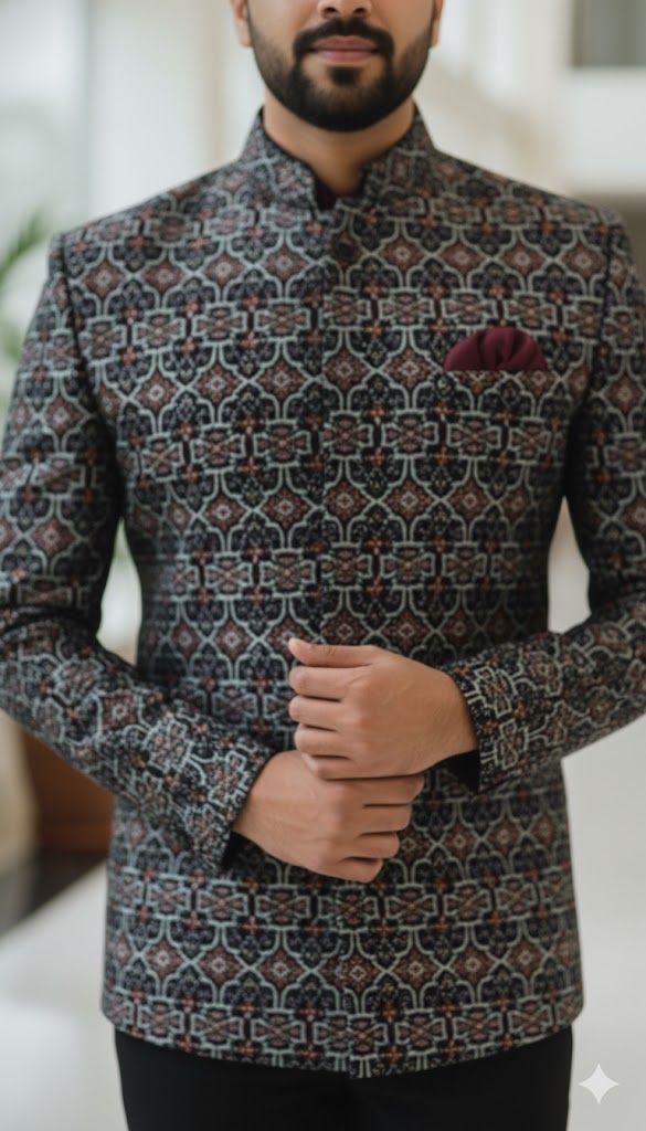 Elegant Embroidered Bandhgala