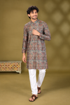 Multicolor Paisley Print Kurta