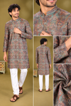 Multicolor Paisley Print Kurta