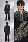 Black Embroidered Kurta Set