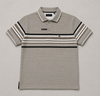 Men’s Textured Stripe Polo T-Shirt